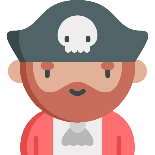 Pirate fairy tale legend fantasy icon