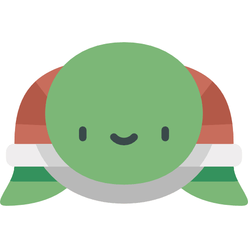 Turtle reptile animals sea life icon