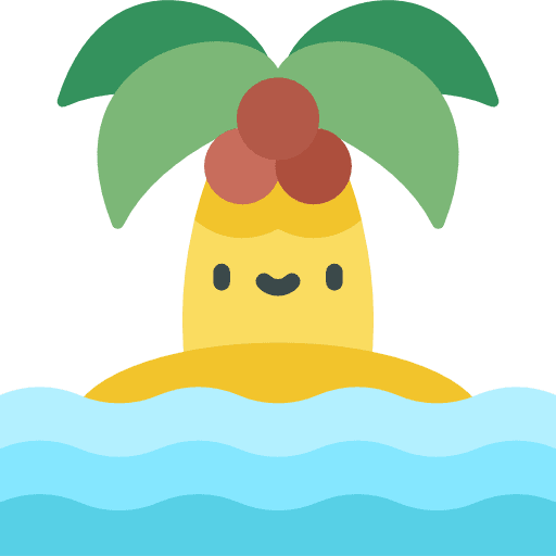 Island treasure island travel nature icon