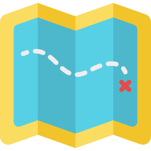 Map position location orientation icon