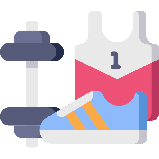 Sport clothing sports and competition clothes icon