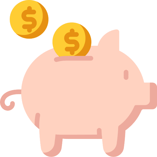 Piggy bank bank coin savings icon