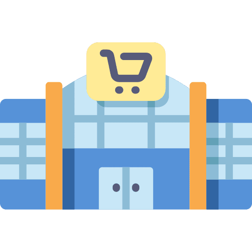 Supermarket supermarket retail commerce icon