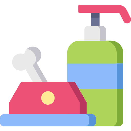 Pet bowl pet food chow icon