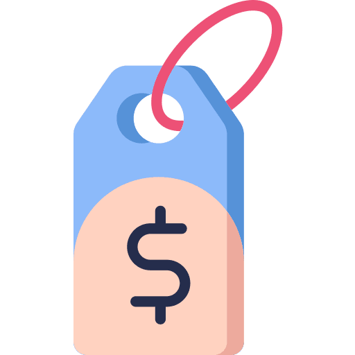 Tag shop price label icon