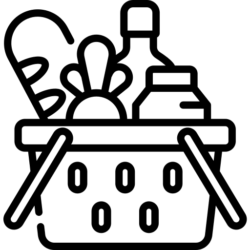 Groceries groceries market commerce and shopping icon