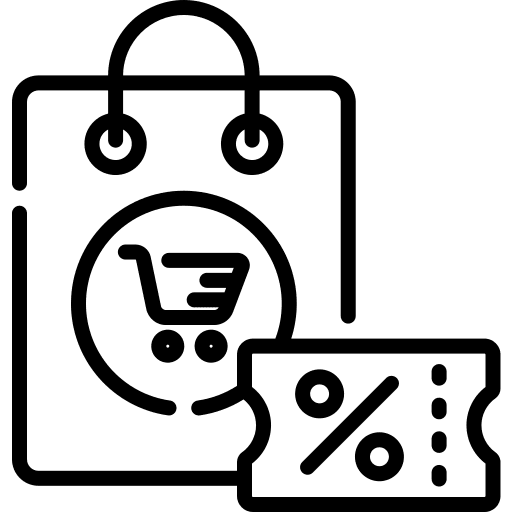 Discount buy commerce and shopping shopping bag icon