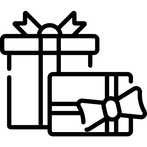 Gift birthday and party birthday present icon