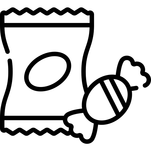 Snack sugar sweet candy icon