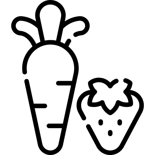 Vegetable vegan fruit food and restaurant icon