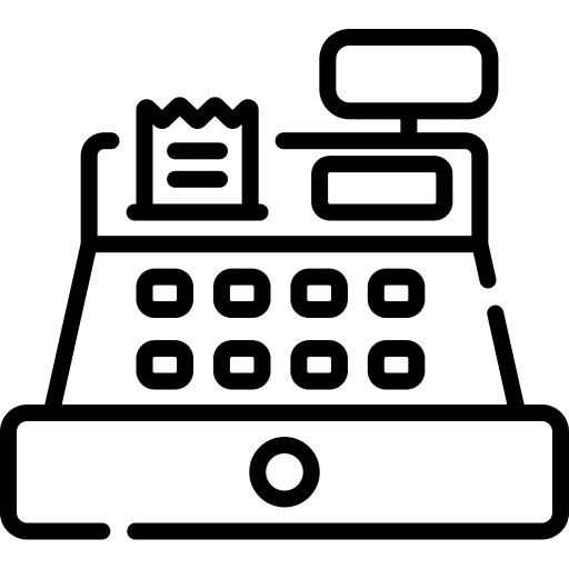 Cash register cash register commerce payment icon