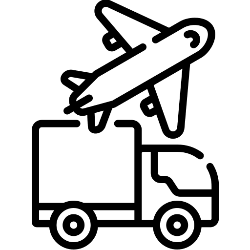 Distribution move delivery moving truck icon