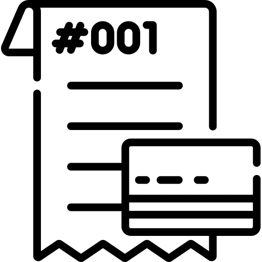 Invoice payment method commerce and shopping invoice icon