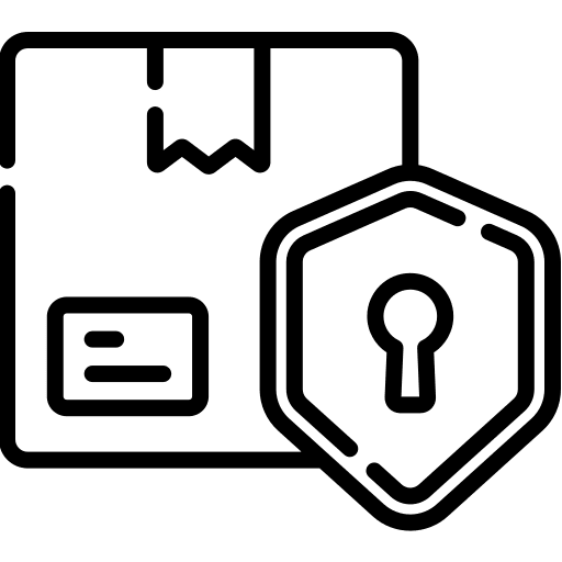 Package shipping and delivery package box icon