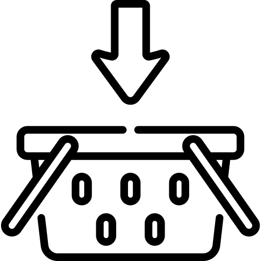 Purchase shopping basket purchase commerce and shopping icon