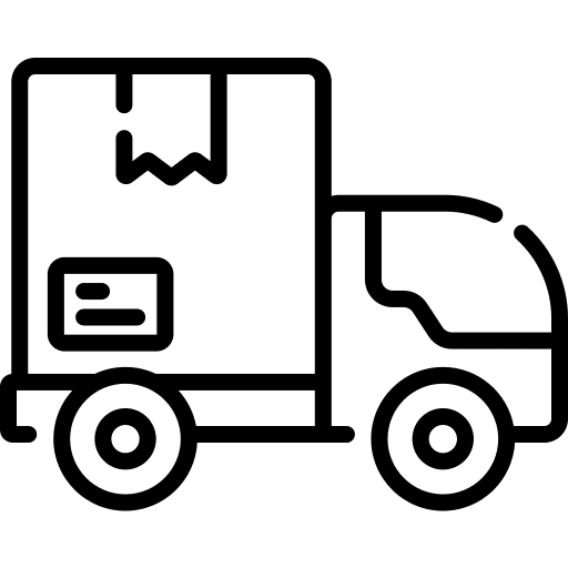 Truck deliver vehicle shipping and delivery icon