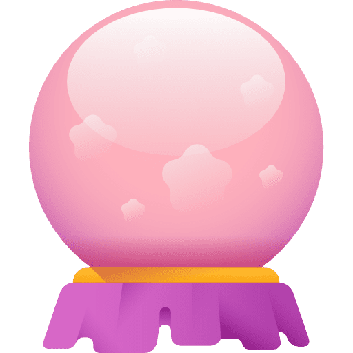 Fortune teller future magic ball fairground icon