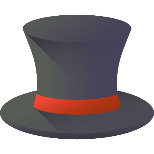 Magic hat entertainment fashion tools and utensils icon