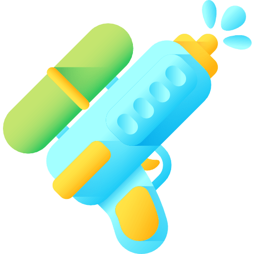 Water gun childhood summer gaming icon