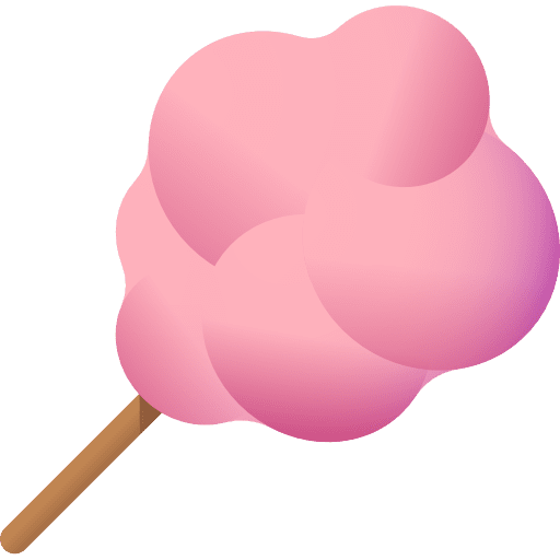 Cotton candy kid and baby sweet candy icon