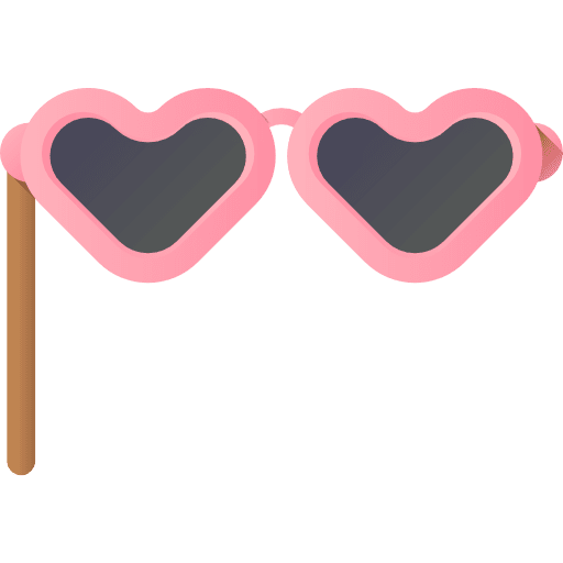 Glasses glasses heart sunglasses icon