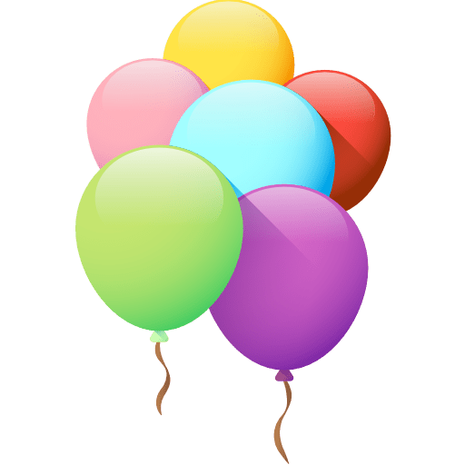 Balloons decoration balloons celebration icon