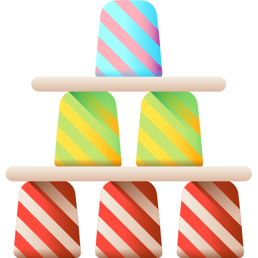 Cups cups shooting amusement park icon