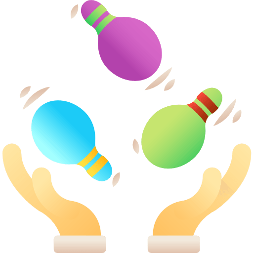 Juggling hands and gestures hobbies and free time juggling icon