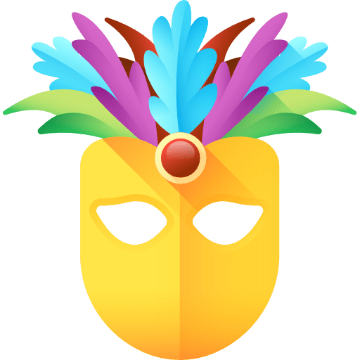 Mask fashion cultures party icon