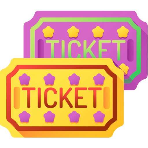 Tickets theater pass travel icon