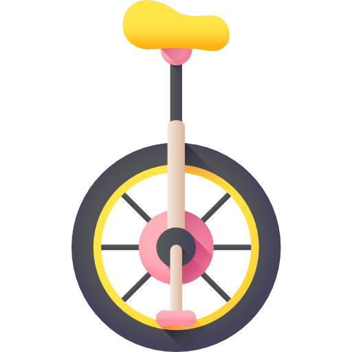 Unicycle entertainment hobbies tool icon