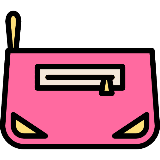 Bag make up hand bag bag icon