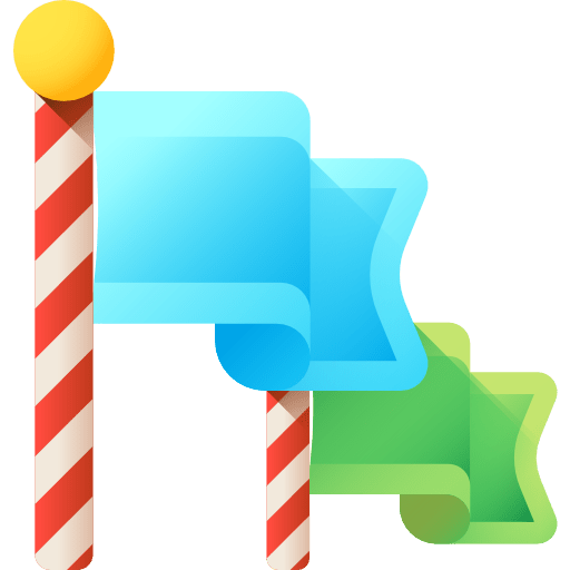 Flags waving flags decoration icon