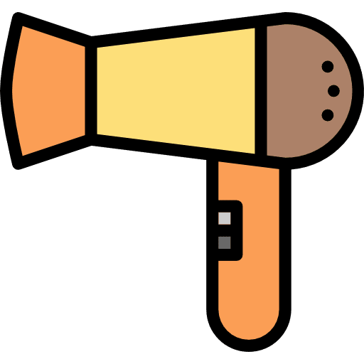 Hair dryer hair dryer femenine women icon