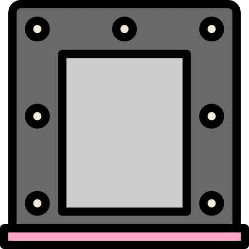 Mirror beauty salon miscellaneous feminine icon