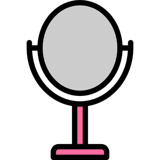 Mirror make up fashion feminine icon