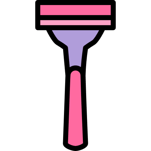 Razor blade tools and utensils shaving icon