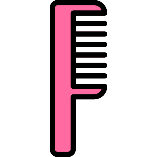 Comb accesory hair salon women icon