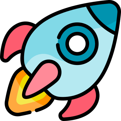 Rocket space ship launch rocket launch startup icon