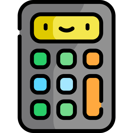 Calculator maths smiley calculator icon