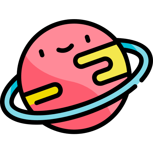 Planet miscellaneous saturn solar system icon