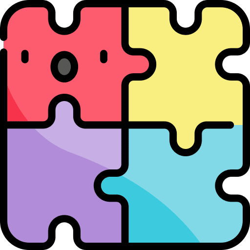 Puzzle hobbies and free time gaming creativity icon