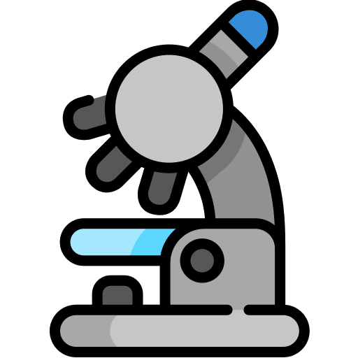Microscope education observation science icon