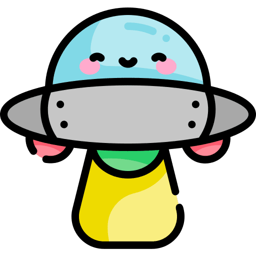 Ufo science fiction alien transportation icon