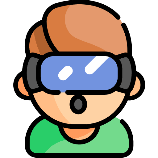 Virtual reality ar glasses virtual reality augmented reality icon