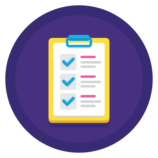 Checklist paper checklist files and folders icon