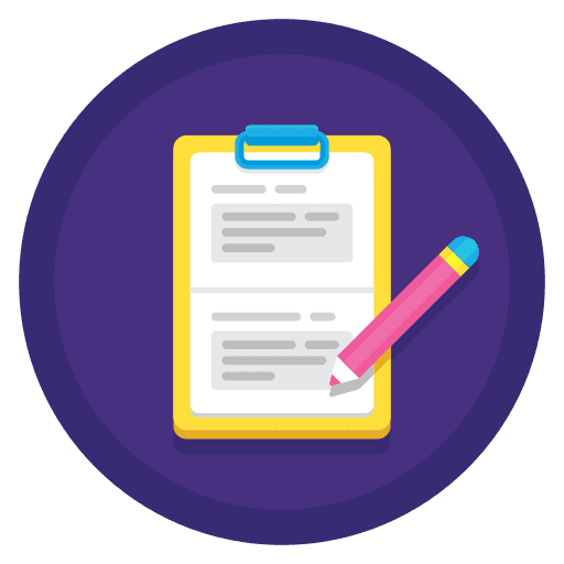Form files and folders archive clipboard icon
