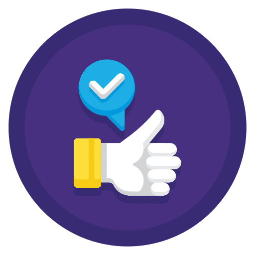 Good review gestures agree positivity icon