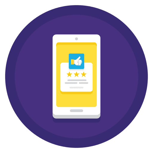 Rating online seo and web interface icon