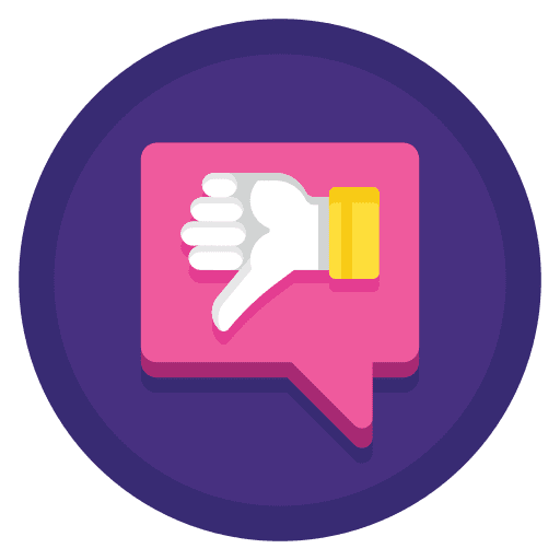 Dissatisfied angry dissatisfaction irritation icon